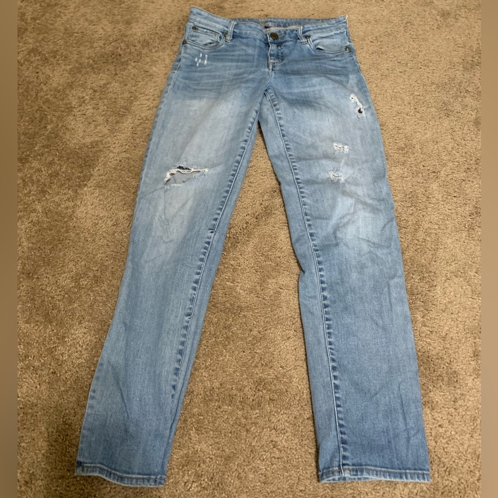 KUT Low Rise Distressed Jean